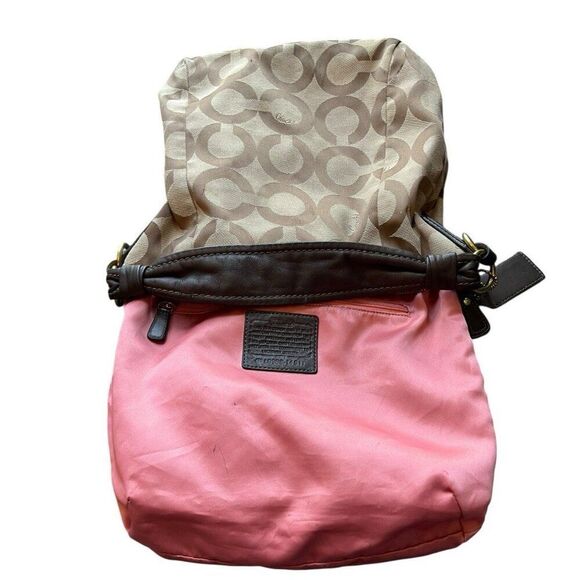 Coach Signature C Tan Satchel Shoulder Bag Crossbody Strap L0968-14911 Chelsea - Picture 8 of 10